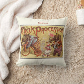 Persoonlijke New Baby Boy's Room Circus Elephant Kussen (Deken)