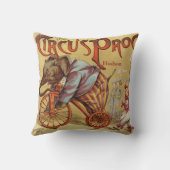 Persoonlijke New Baby Boy's Room Circus Elephant Kussen (Achterkant)