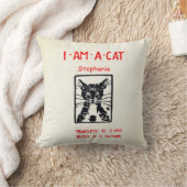 Persoonlijke New Baby's Room Ik ben een kat Kussen (Deken)
