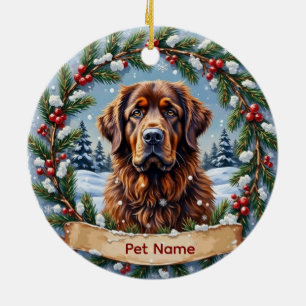 Persoonlijke Newfoundland Kerstmis Keramisch Ornament