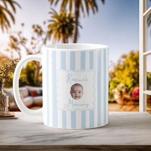 Persoonlijke nieuwe moeder baby naam gezichtsfoto koffiemok