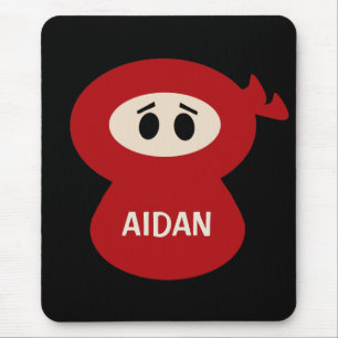 Persoonlijke Ninja Mousepad voor kinderen Muismat