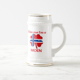 Persoonlijke Noorse kus Ik ben Moen Bierpul