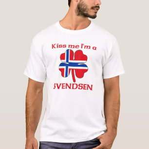 Persoonlijke Noorse kus Ik ben Svendsen T-shirt