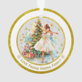 Persoonlijke Notenkraker Ballet Kerst - Cadeau Ornament (achterkant)