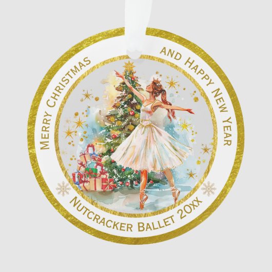 Persoonlijke Notenkraker Ballet Kerst - Cadeau Ornament (voorkant)