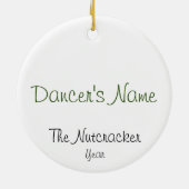 Persoonlijke Notenkraker Clara Aandenken Keramisch Ornament (Achterkant)
