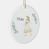 Persoonlijke Notenkraker Clara Aandenken Keramisch Ornament (Rechts)