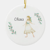 Persoonlijke Notenkraker Clara Aandenken Keramisch Ornament (Voorkant)