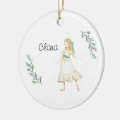 Persoonlijke Notenkraker Clara Aandenken Keramisch Ornament (Links)