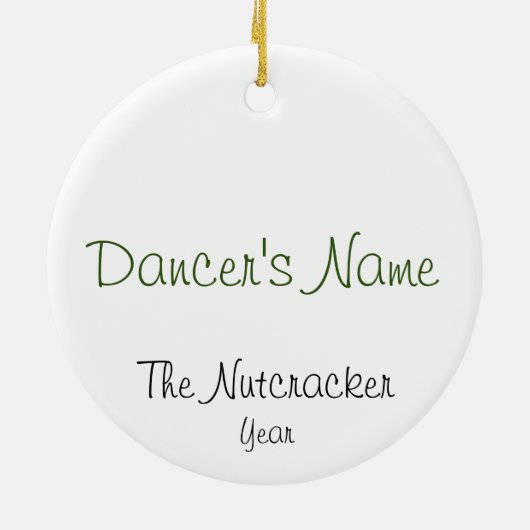 Persoonlijke Notenkraker Clara Aandenken Keramisch Ornament (Achterkant)