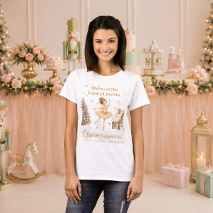 Persoonlijke Notenkraker Sugar Plum Ballerina Moed T-shirt