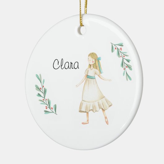 Persoonlijke Nutcracker Clara Keepomwille Keramisch Ornament (Links)