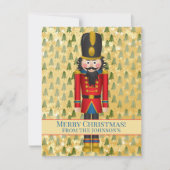 Persoonlijke Nutcracker Foto Kerstmis Kaart (Voorkant)