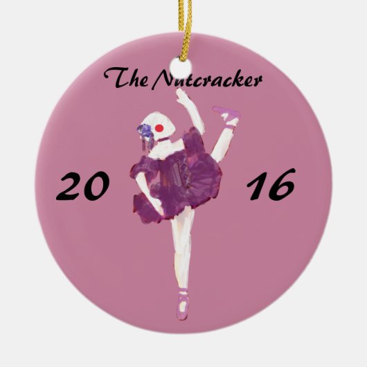 Persoonlijke Nutcracker Ornament - Ballerina Doll (Voorkant)
