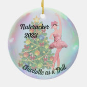 Persoonlijke Nutcracker Ornament - Ballerina Doll (Achterkant)