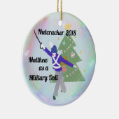 Persoonlijke Nutcracker Ornament - Militaire Doll (Rechts)