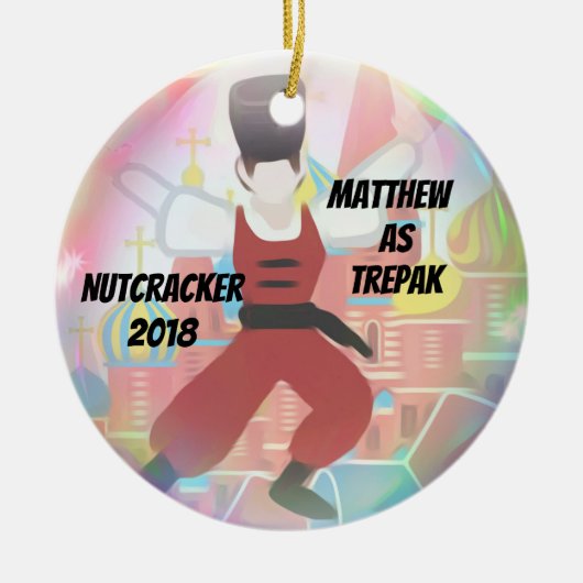 Persoonlijke Nutcracker Ornament - Trepak Boy (Voorkant)