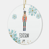 Persoonlijke Nutcracker Ornament voor Baby Boy (Links)