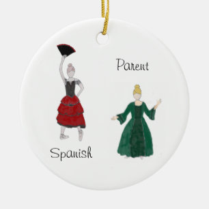 Persoonlijke Nutkraker Spaans/Ouderlijk Keepomwill Keramisch Ornament