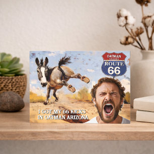Persoonlijke Oatman Route 66 Foto Briefkaart