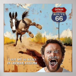 Persoonlijke Oatman Route 66 Foto Poster