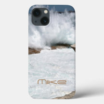 Persoonlijke Ocean Waves Hoesje-Mate iPhone 13 Hoe