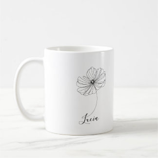 Persoonlijke October Cosmos Geboortebloem Cadeau Koffiemok