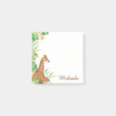 Persoonlijke Oerwoud Safari Giraffe Post-it® Notes (Voorkant)