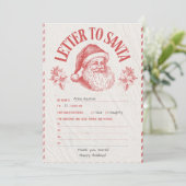 Persoonlijke officiële brief van de Noordpool van  Kaart (Staand voorkant)