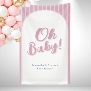 Persoonlijke Oh Baby-fotowand Shower Banner