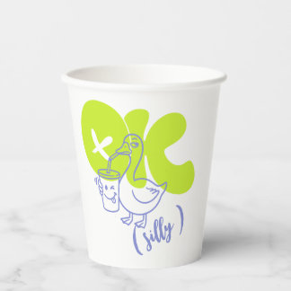 Persoonlijke OK Gekke Gans Papieren Beker, Koffie Bekers