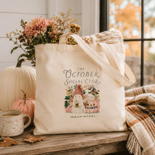 Persoonlijke oktober social club spooktassen-tas tote bag