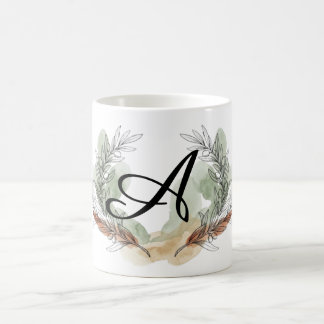 Persoonlijke Olijftak Monogrammok | Botanisch Koffiemok