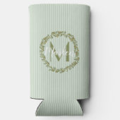 Persoonlijke olijftakkrans monogram (Achterkant)