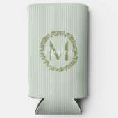 Persoonlijke olijftakkrans monogram (Voorkant)