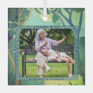 Persoonlijke Oma en Ik Gepersonaliseerde Foto Orna Glas Ornament
