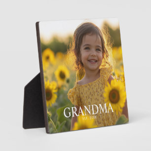 Persoonlijke oma-foto fotoplaat