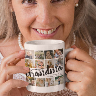 Persoonlijke oma fotocollage cadeau koffiemok