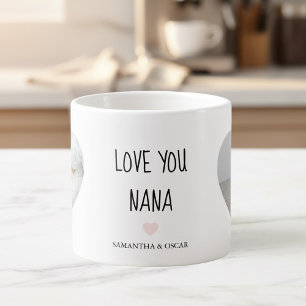 Persoonlijke Oma met foto's   Ik hou van jou Oma Espresso Kop