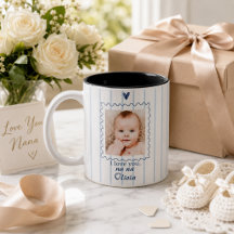 Persoonlijke oma-mok met babyfoto