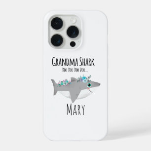 Persoonlijke oma Shark Doo Doo Doo iPhone 15 Pro Hoesje