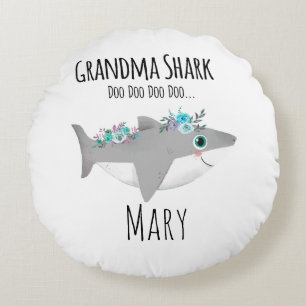 Persoonlijke Oma Shark Doo Doo Doo Rond Kussen