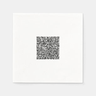 Persoonlijke Ontwerp Kleur QR Code Servetten