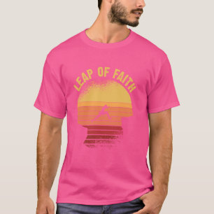 Persoonlijke ontwikkeling Mindset retro Leap of Fa T-shirt