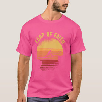 Persoonlijke ontwikkeling Mindset retro Leap of Fa T-shirt