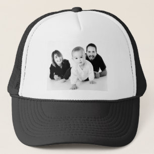 Persoonlijke op maat gemaakte gezelfamiliefoto Tru Trucker Pet