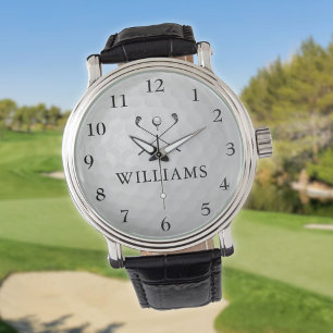 Persoonlijke op maat gemaakte golfbal met naam horloge