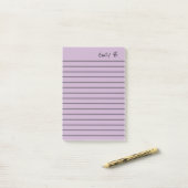 Persoonlijke op maat gemaakte kleur 4x6 gelinieerd post-it® notes (Op bureau)