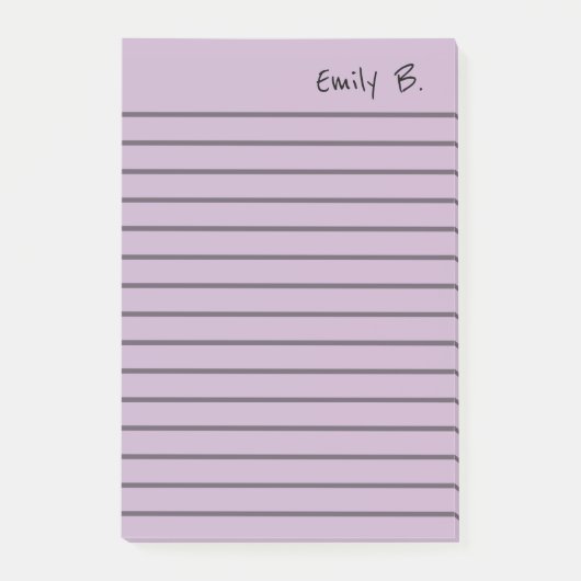 Persoonlijke op maat gemaakte kleur 4x6 gelinieerd post-it® notes (Voorkant)